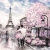 Fototapeta Paryż Wieża Eiffla Para na wymiar kolekcja PRESTIGE